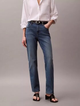 High Rise Straight Jeans