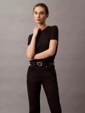 High Rise Straight Jeans
