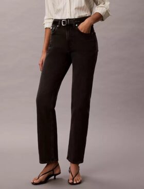High Rise Straight Jeans