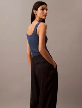 High Waist Tailored Pants