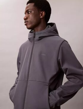 Hooded Softshell Zip Jacket