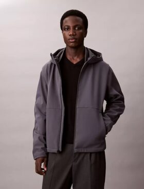 Hooded Softshell Zip Jacket