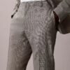 Houndstooth Slim Trousers