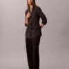 Houndstooth Wool Blend Relaxed Blazer Houndstooth Wool Blend Relaxed Blazer