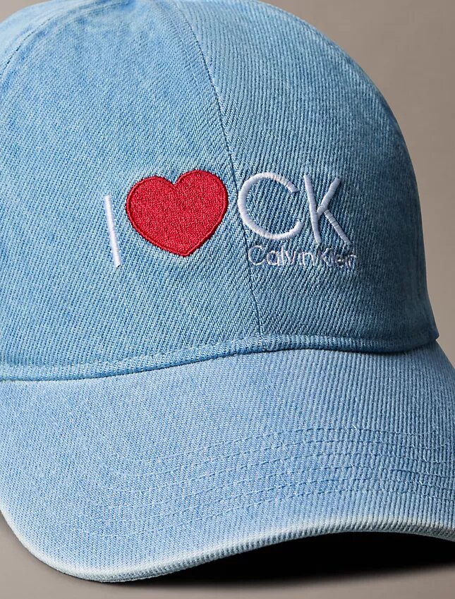 I Love Ck Graphic Denim Cap I Love Ck Graphic Denim Cap