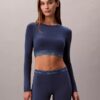 Icon Cotton Modal Lightly Lined Long Sleeve Tee Bralette