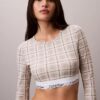 Icon Cotton Modal Lightly Lined Long Sleeve Tee Bralette