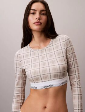 Icon Cotton Modal Lightly Lined Long Sleeve Tee Bralette