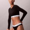 Icon Cotton Modal Lightly Lined Long Sleeve Tee Bralette