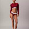 Icon Cotton Modal Lightly Lined Long Sleeve Tee Bralette
