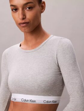 Icon Cotton Modal Lightly Lined Long Sleeve Tee Bralette