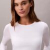 Icon Cotton Modal Lightly Lined Long Sleeve Tee Bralette