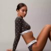 Icon Cotton Modal Lightly Lined Long Sleeve Tee Bralette