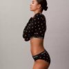 Icon Cotton Modal Lightly Lined Long Sleeve Tee Bralette