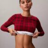Icon Cotton Modal Lightly Lined Long Sleeve Tee Bralette