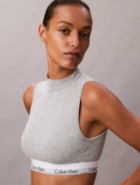 Icon Cotton Modal Lightly Lined Mockneck Bralette