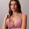 Icon Cotton Modal Metallic Lightly Lined Triangle Bralette