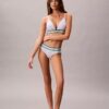 Icon Cotton Modal Stripe Lightly Lined Triangle Bralette