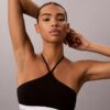 Icon Cotton Modal Unlined Halter Bralette