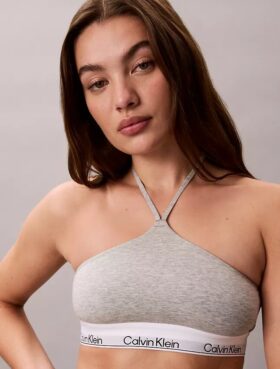 Icon Cotton Modal Unlined Halter Bralette