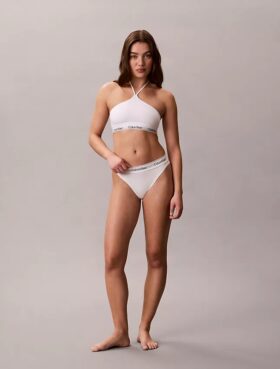 Icon Cotton Modal Unlined Halter Bralette