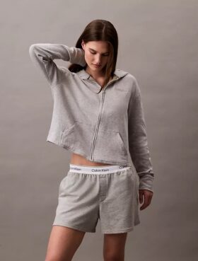Icon Cotton Terry Zip Sleep Hoodie