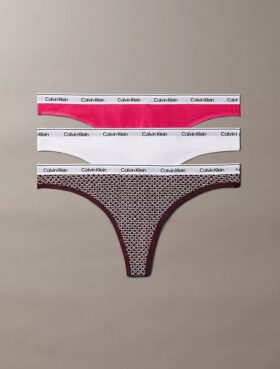 Icon Logo 3-Pack Low Rise Thong