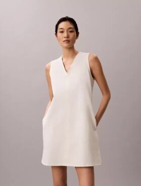 Interlock V-Neck Mini Dress Interlock V-Neck Mini Dress