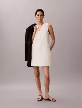 Interlock V-Neck Mini Dress Interlock V-Neck Mini Dress
