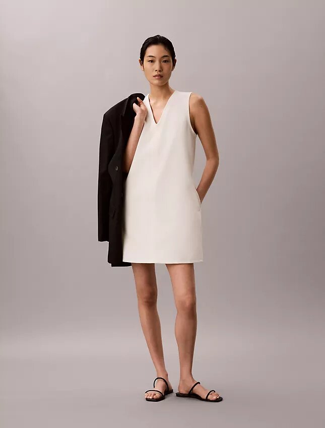 Interlock V-Neck Mini Dress Interlock V-Neck Mini Dress