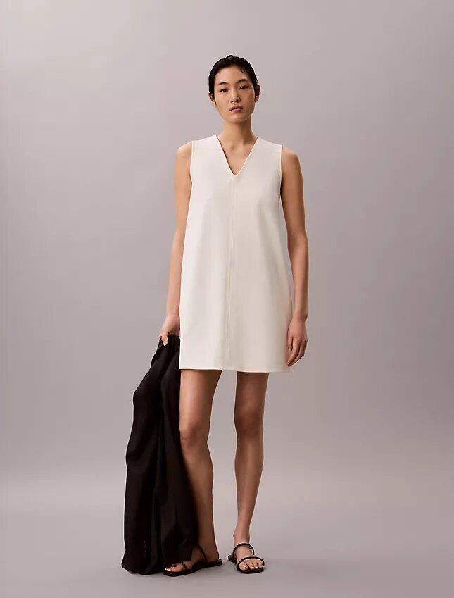 Interlock V-Neck Mini Dress Interlock V-Neck Mini Dress