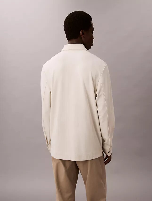 Jacquard Relaxed Polo Sweater Jacquard Relaxed Polo Sweater