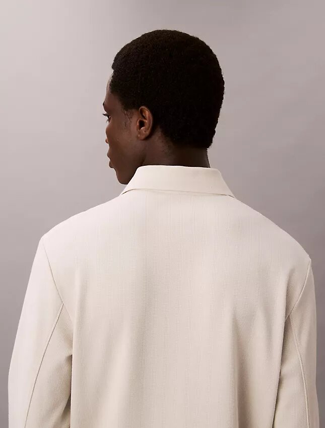 Jacquard Relaxed Polo Sweater Jacquard Relaxed Polo Sweater