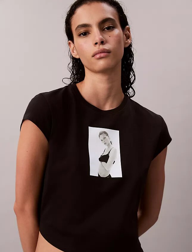Kate Moss Graphic Baby Tee Kate Moss Graphic Baby Tee