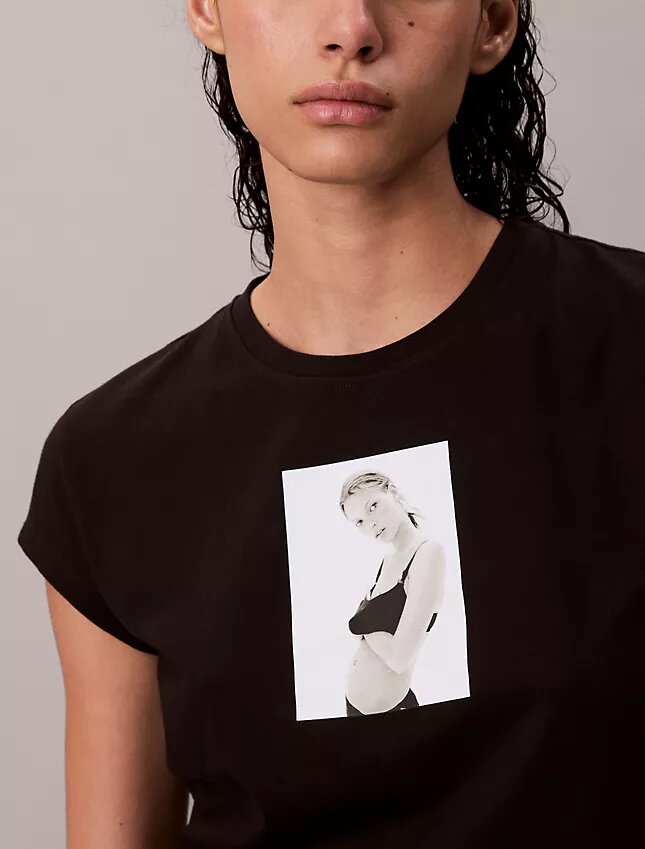 Kate Moss Graphic Baby Tee Kate Moss Graphic Baby Tee