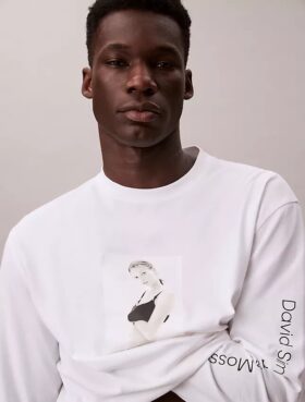 Kate Moss Graphic Relaxed Long Sleeve T-Shirt