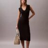 Knit Sleeveless Midi Dress
