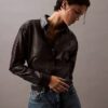 Lamb Leather Button-Down Shirt Lamb Leather Button-Down Shirt