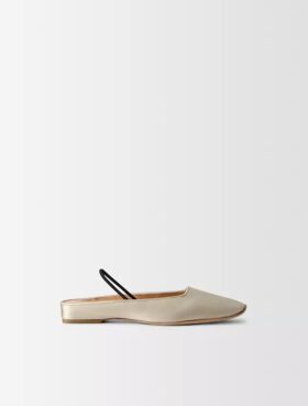 Lana Silk Satin Ballerina Flat Lana Silk Satin Ballerina Flat