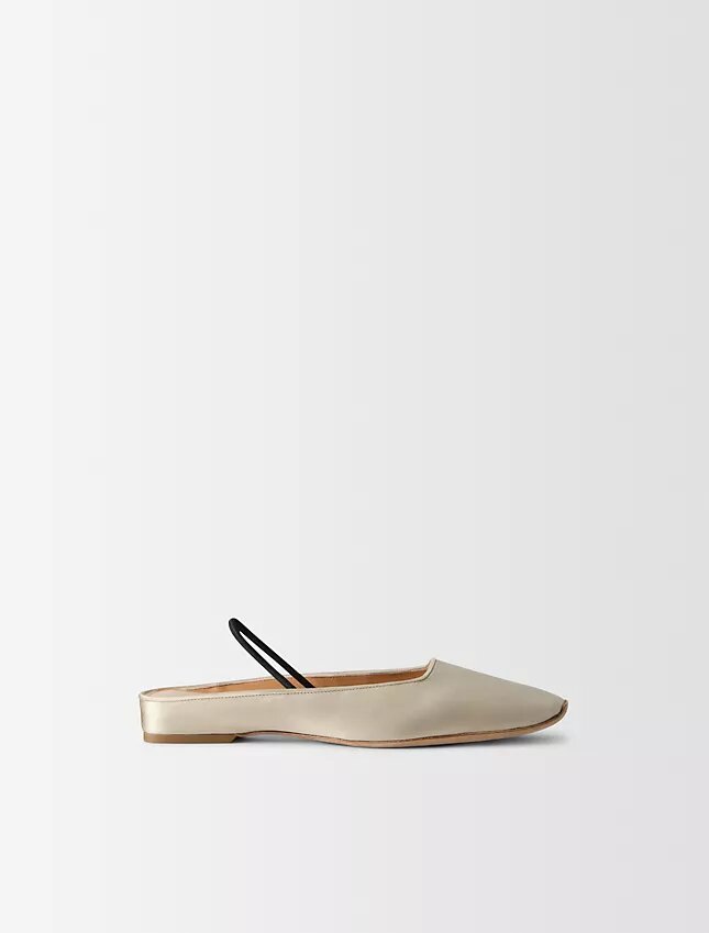 Lana Silk Satin Ballerina Flat Lana Silk Satin Ballerina Flat