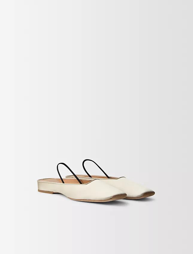 Lana Silk Satin Ballerina Flat Lana Silk Satin Ballerina Flat