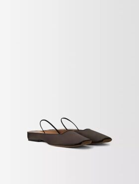 Lana Silk Satin Ballerina Flat Lana Silk Satin Ballerina Flat