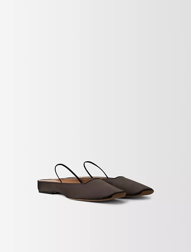 Lana Silk Satin Ballerina Flat Lana Silk Satin Ballerina Flat
