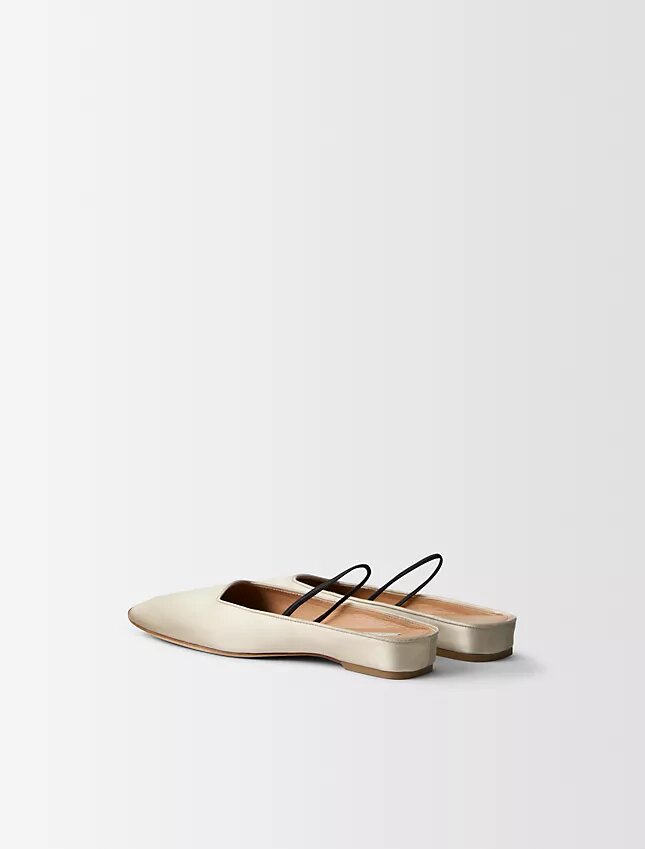 Lana Silk Satin Ballerina Flat Lana Silk Satin Ballerina Flat