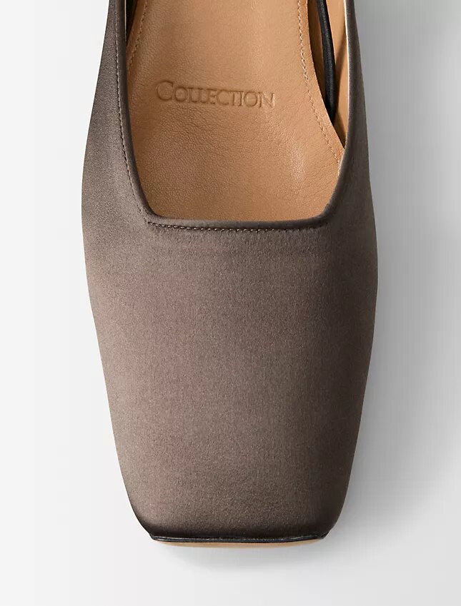 Lana Silk Satin Ballerina Flat Lana Silk Satin Ballerina Flat