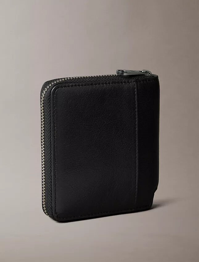 Leather Zip Bifold Wallet Leather Zip Bifold Wallet