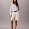 Light Cotton Blend Popover Top
