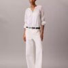 Light Cotton Blend Popover Top