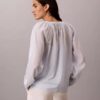 Light Cotton Blend Popover Top