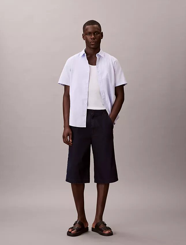 Lightweight Indigo Denim Long Shorts Lightweight Indigo Denim Long Shorts